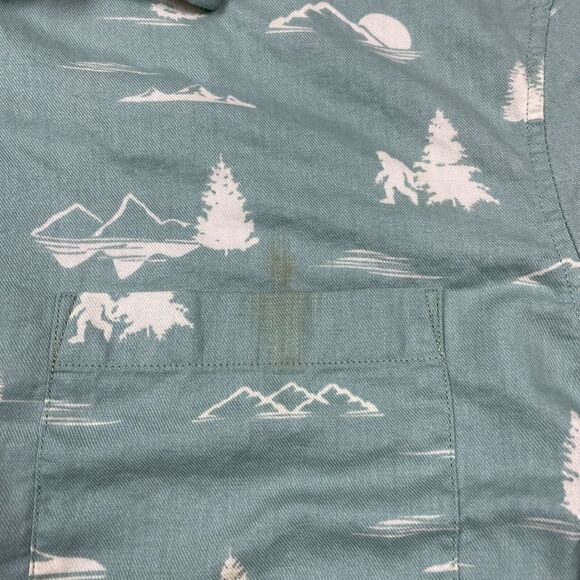 The Nutter Shirt Mens Large Green Chubbies Hawaiian Beach Casual Button - Picture 3 of 14